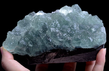 906g Natural Rare Turbid melting Green Fluorite Mineral  Specimen/Fujian  China