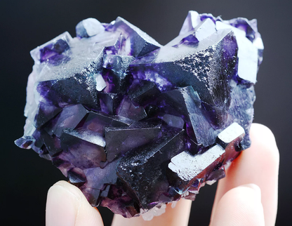 81g Natural Devil's Eye Purple FLUORITE Mineral Specimen/Inner Mongolia China