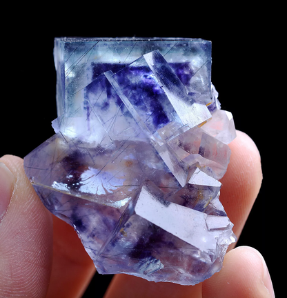 38g Natural Phantom Window Purple FLUORITE Mineral Specimen/Yaogangxian  China