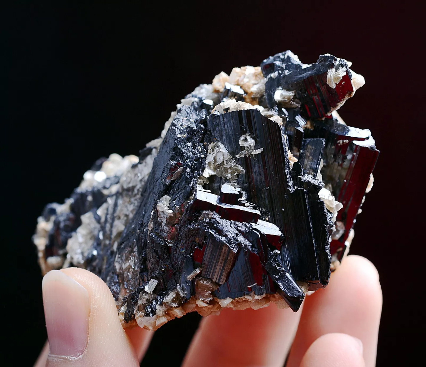 163g Natura Wolframite & Dolomite & Calcite Mineral Specimen/Yaogangxian China