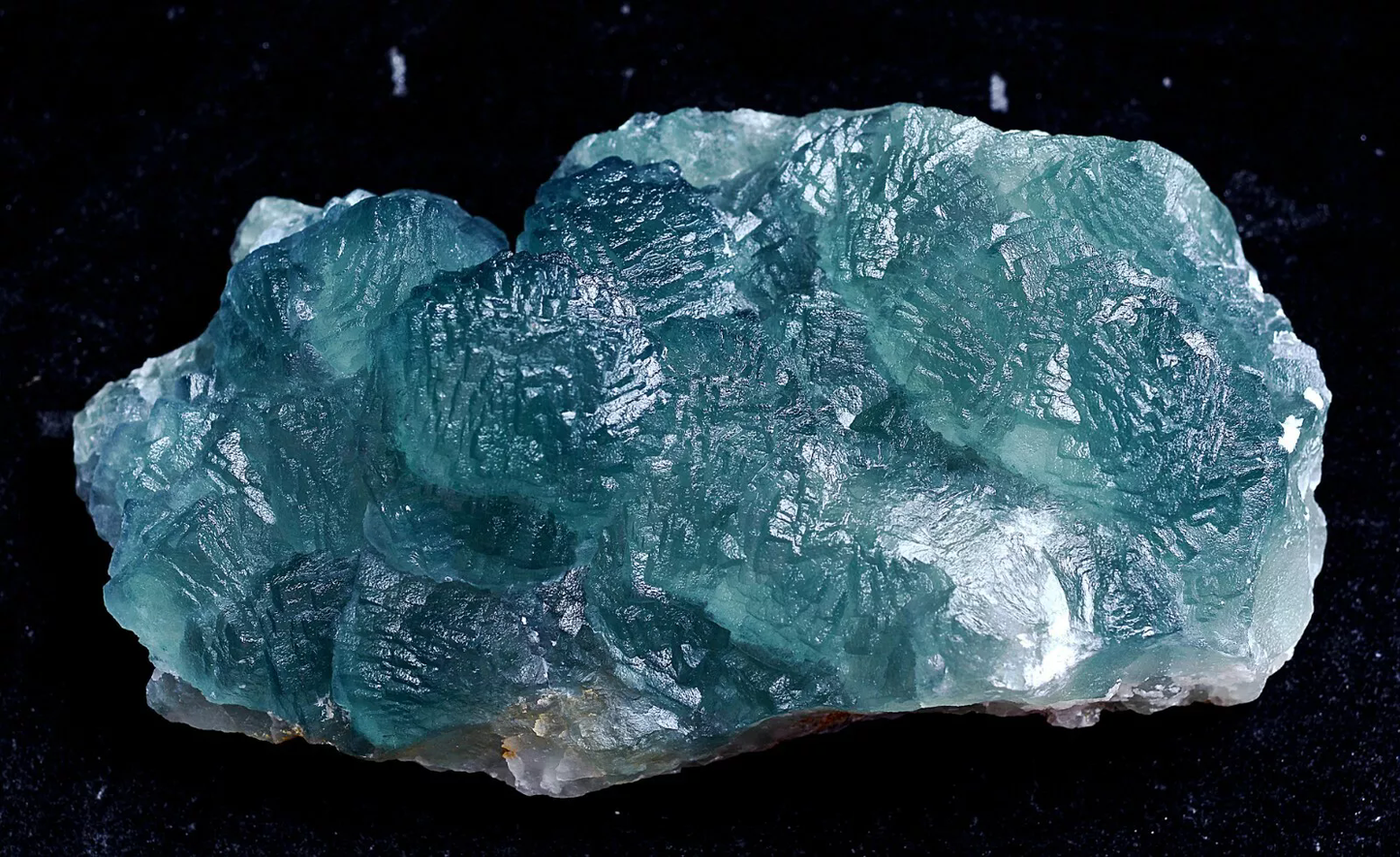 314.5g Natural Phantom Window Green Cubic Fluorite CLUSTER Mineral Specimen