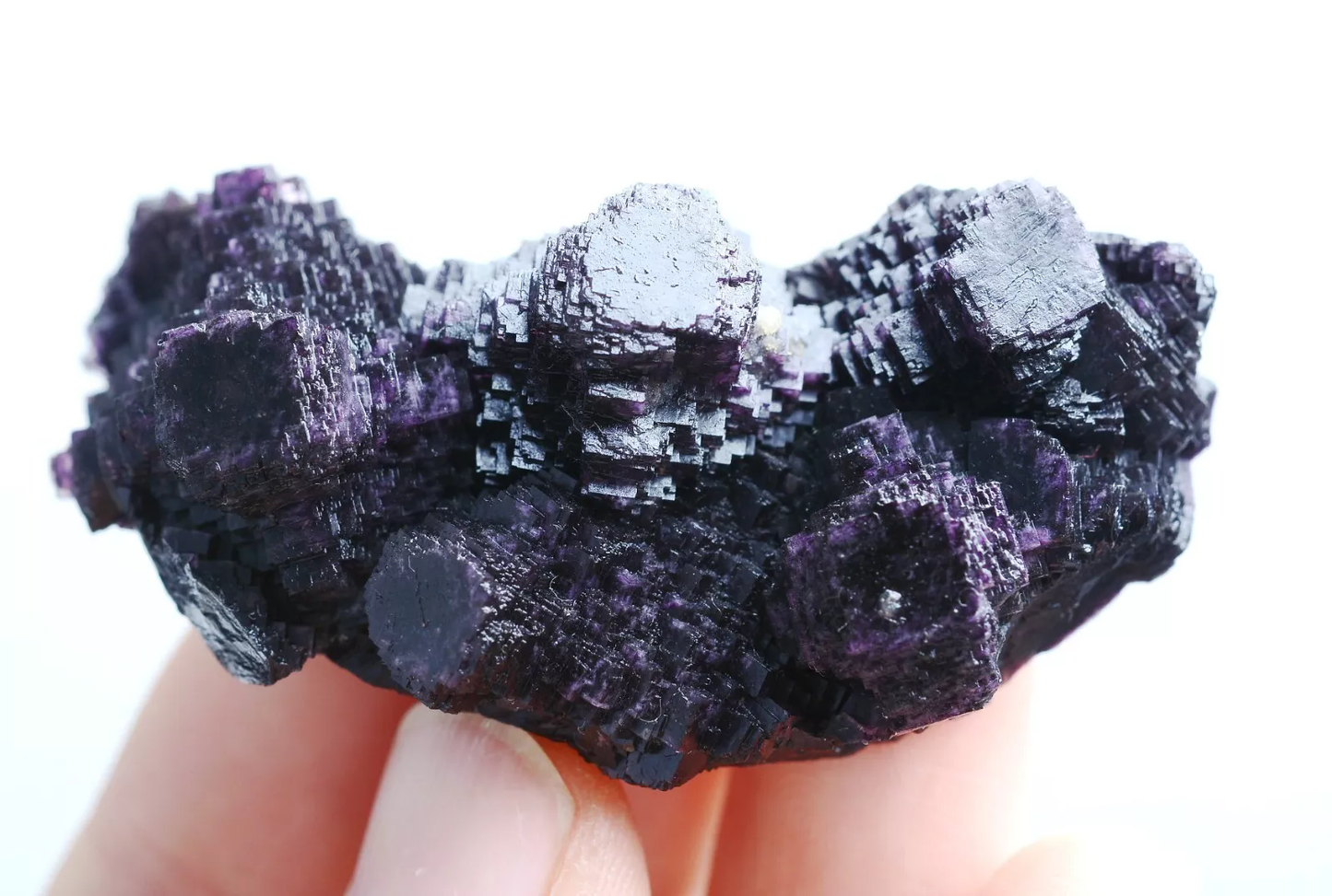 38g Natural Beautiful Ladder-Like Purple Fluorite Mineral Specimen/China