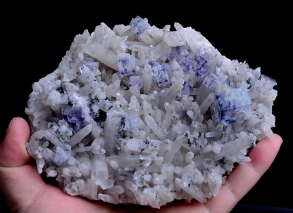 738gNatural Phantom Window Purple Fluorite Crystal Mineral Specimen/Yaogangxian