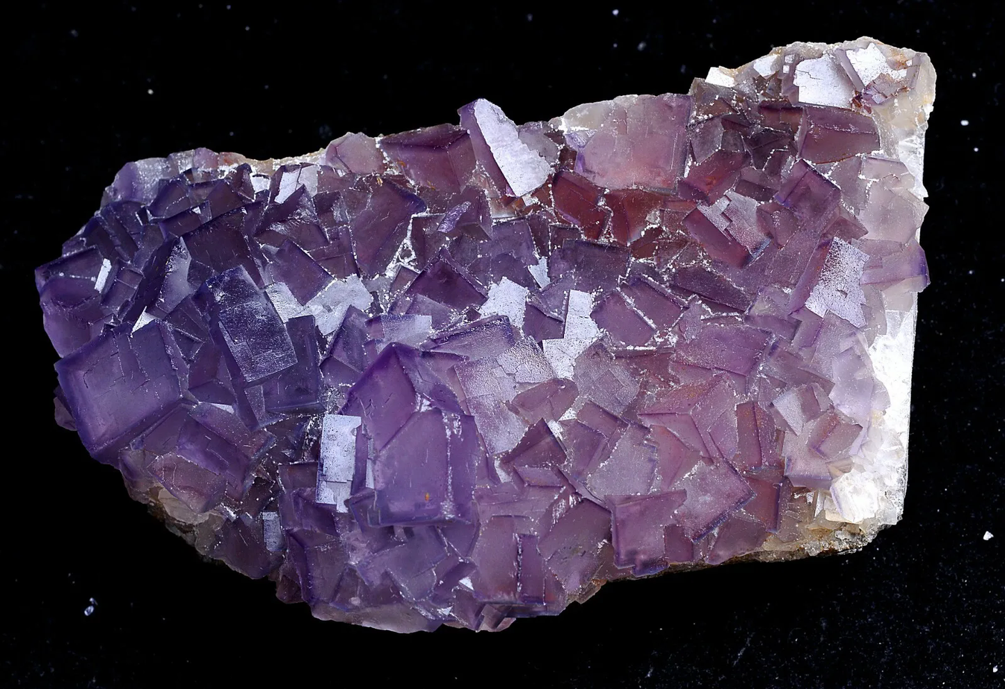 313g Natural Phantom Window Purple Fluorite CRYSTAL CLUSTER Mineral Specimen