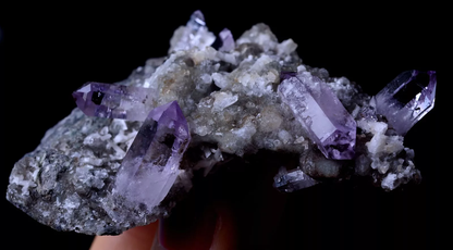 58.17g NATURAL Amethyst Quartz Skeletal Crystal Point Mineral Specimen/ Mexico