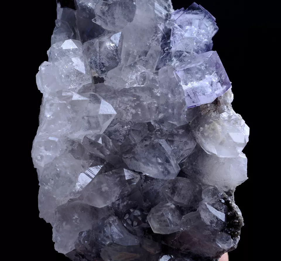 80.0g Natural Purple Fluorite Crystal Cluster Mineral Specimen/YaoGangXian China