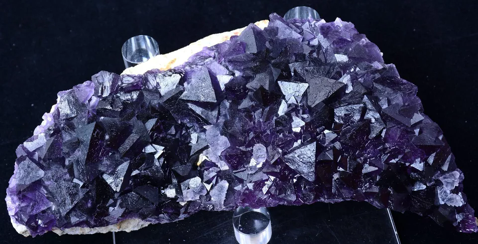 1697g MUSEUM COLLECTION NEWLY DISCOVERED RARE PURPLE FLUORITE MINERAL SAMPLES