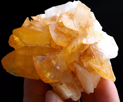 82.50g New Varieties Natural Fluorescent Yellow Calcite Mineral Specimen/ Hunan