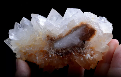 223.g Natural transparency Phantom Window Yellow Calcite Mineral Specimen