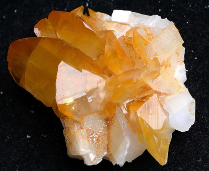 82.50g New Varieties Natural Fluorescent Yellow Calcite Mineral Specimen/ Hunan