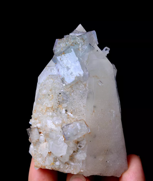 225.56g NEWLY DISCOVERED RARE FLUORITE & CRYSTAL SYMBIOTIC MINERAL  SAMPLES