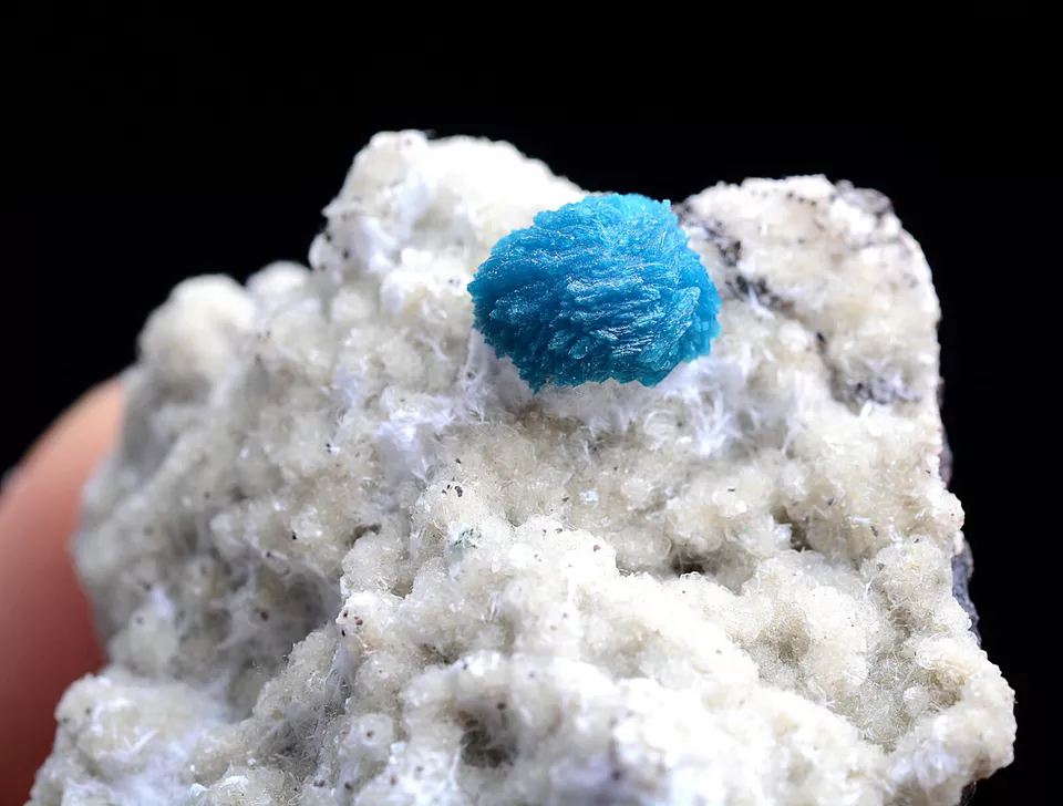 18.0g Natural CAVANSITE & ZEOLITE Crystal Symbiotic Mineral Specimen/ India