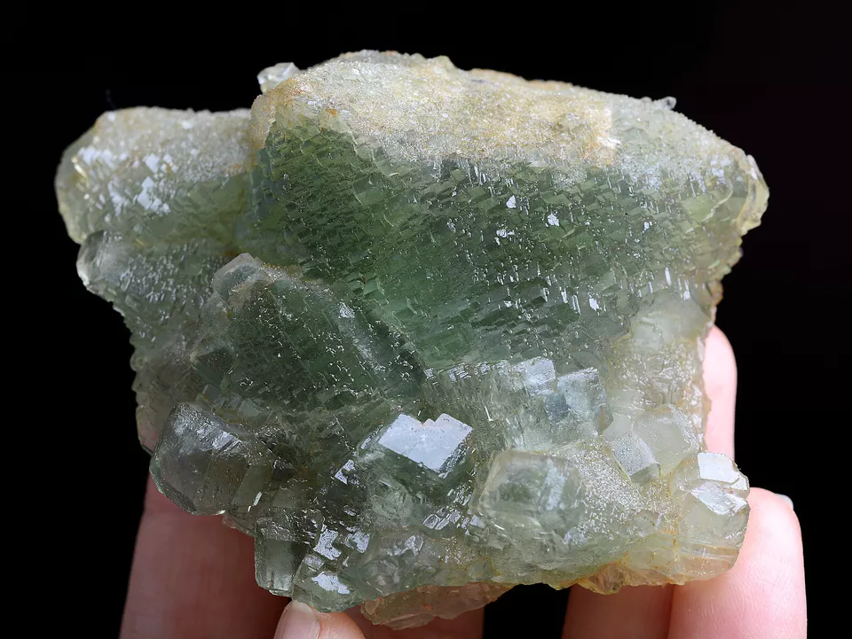 179g Natural Rare Echelon Cube Green Fluorite Mineral Specimen/China