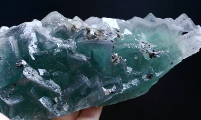 1265g NATURAL Phantom Window Green Blue Cubic FLUORITE Mineral Specimen/China