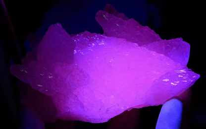 Natural Calcite Pink Fluorescent Tower-Like Crystal Mineral Specimen 303.50g