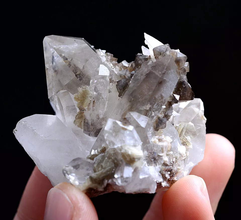 65g Natural Rare Scheelite & Crystal Calcite Mineral Specimen/Yaogangxian China