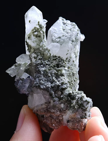 41g Natural Bismuthinite & Crystal Cluster Mineral Specimen/YaoGangXian China