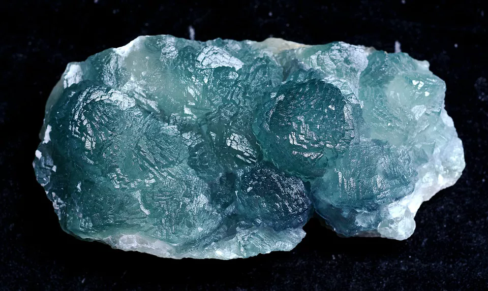 314.5g Natural Phantom Window Green Cubic Fluorite CLUSTER Mineral Specimen