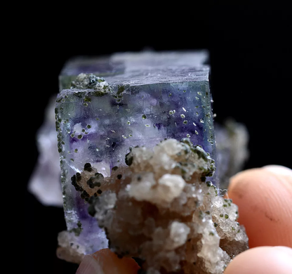 18g Natural Phantom window Purple FLUORITE Mineral Specimen /Yaogangxian China