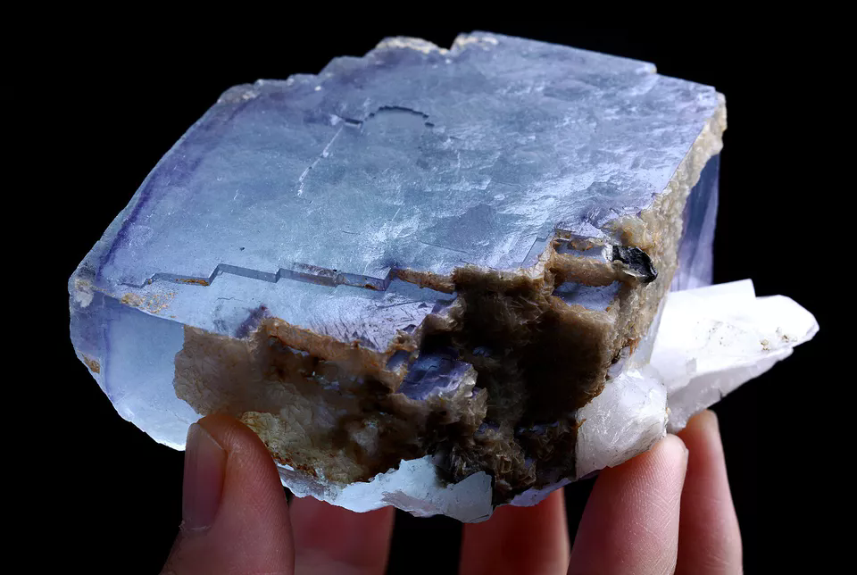 Natural Large Particle Purple Fluorite Crystal Mineral Specimen/YaogangXian 580g