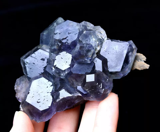 192.21g Newly DISCOVERED RARE PURPLE FLUORITE CRYSTAL MINERAL SPECIMEN/ China