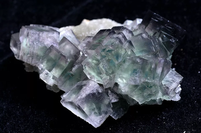 71g Natural Phantom Window Green Fluorite CRYSTAL CLUSTER Mineral Specimen