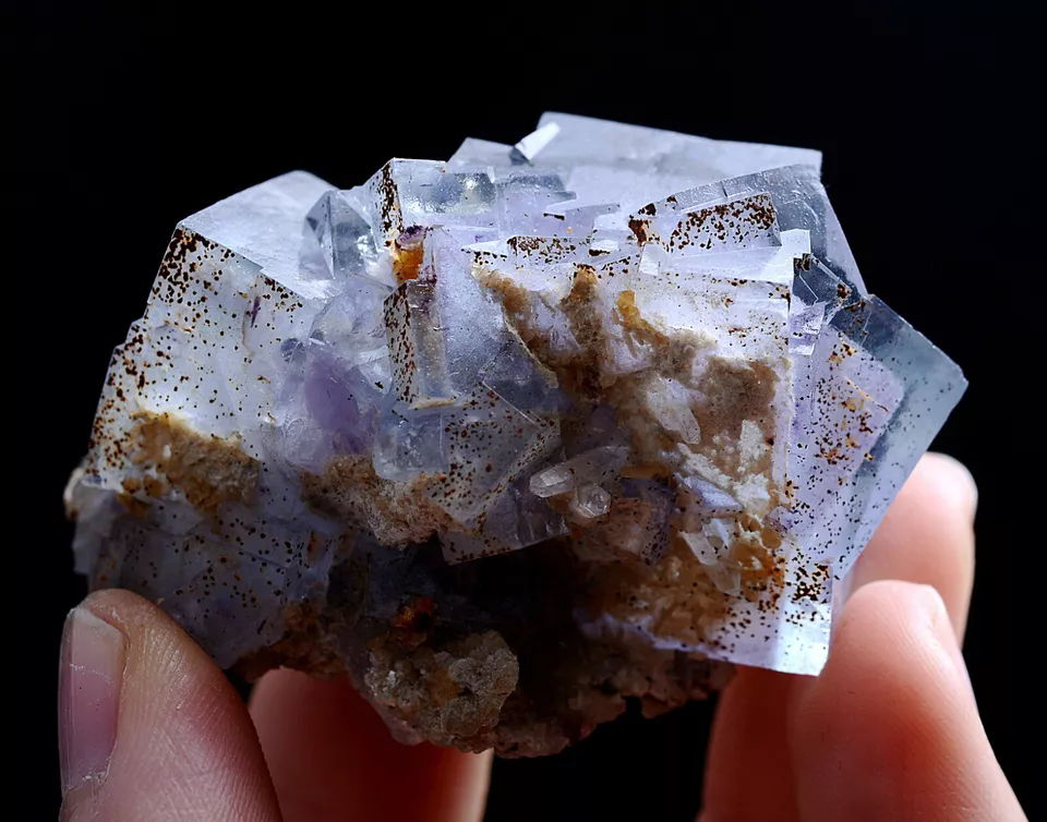 75g Natural Phantom Window Purple Fluorite Mineral Specimen/Yaogangxian China