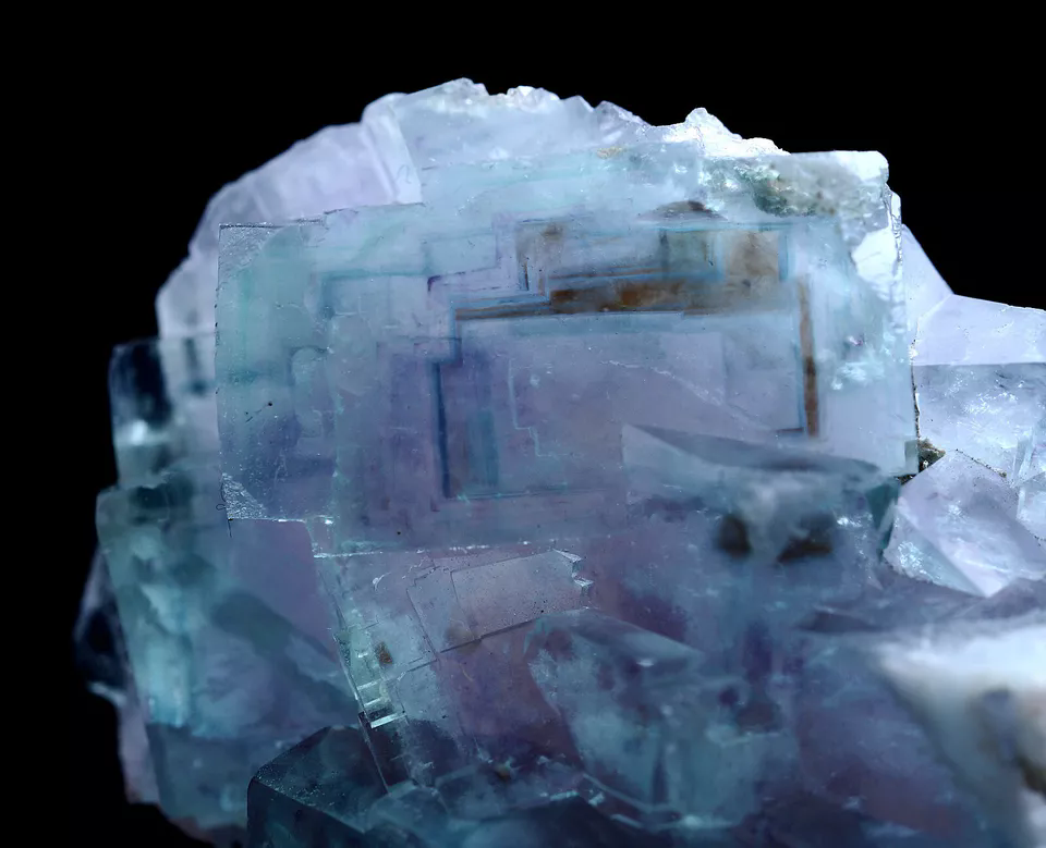 43g Natural Phantom Window Purple Green Fluorite Mineral Specimen/China