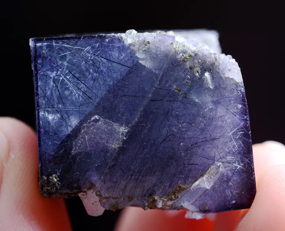 30gNatural Bismuthinite Purple FLUORITE & Crystal Mineral Specimen/Yaogangxian