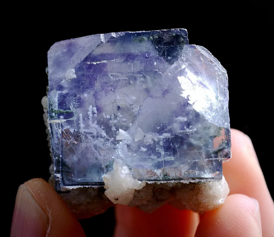 30g Natural Window Purple Fluorite Dolomite Mineral Specimen/Yaogangxian China