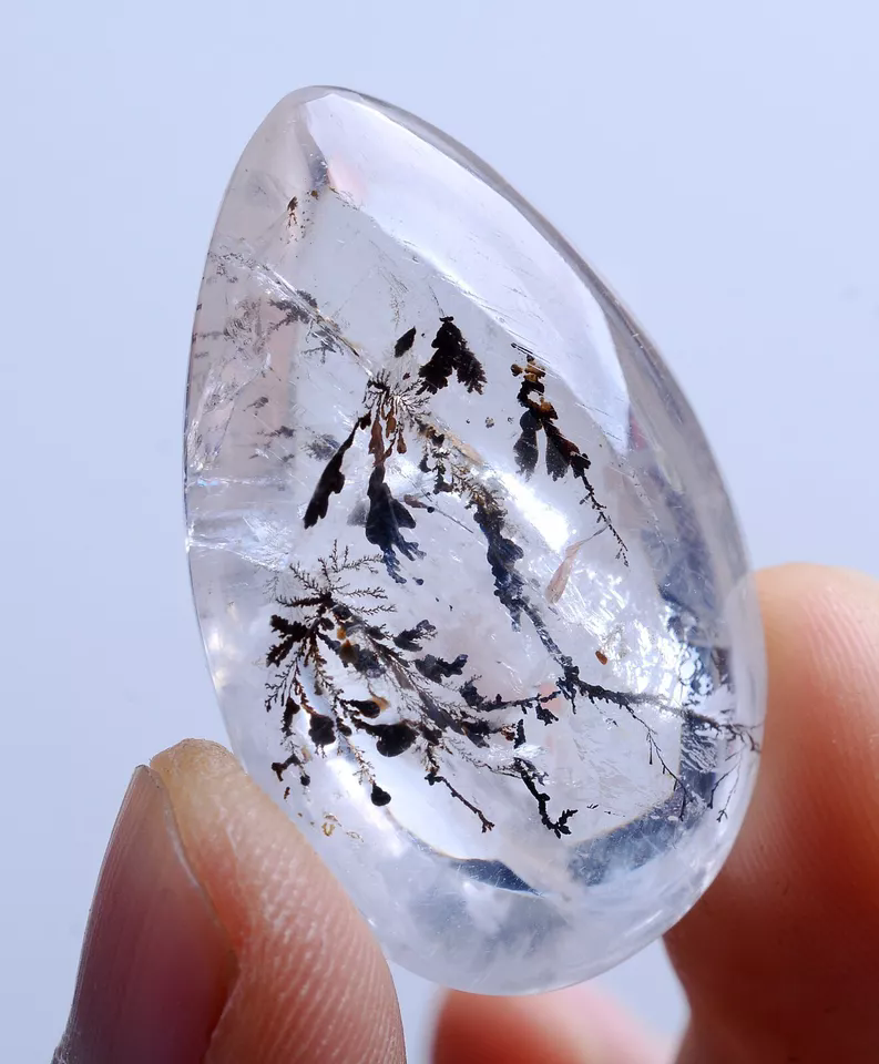 12.41g Natural Rare Tree Type Quartz Crystal Woman Energy Stone Pendant