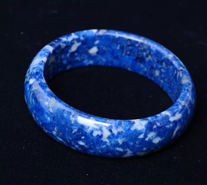 Beautiful Natural Lazurite Gemstone Healing Woman Bangle Inner Diameter 61mm