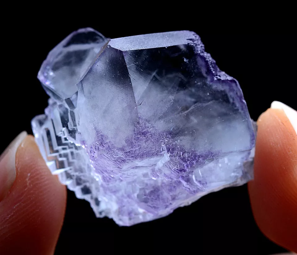 13g Natural Phantom Purple Fluorite Mineral Specimen / Yaogangxian  China