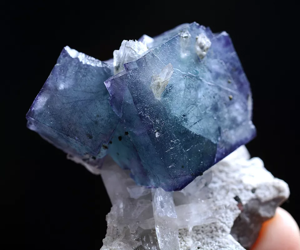 33.0g Natural Bismuthinite Purple FLUORITE Crystal Mineral Specimen/Yaogangxian