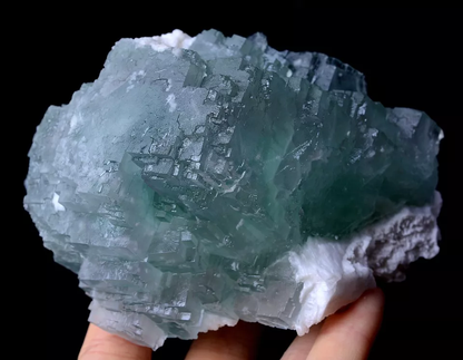 785.0g Newly DISCOVERED RARE GREEN CUBE FLUORITE CRYSTAL MINERAL SPECIMEN/ China