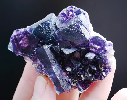 52g Natural Devil's Eye Purple FLUORITE Mineral Specimen/Inner Mongolia  China