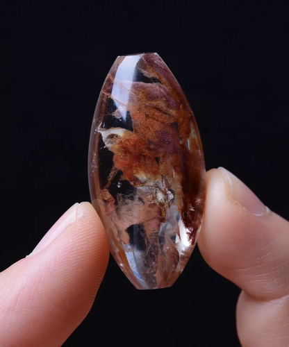 66.65ct Natural Rare Phantom Rabbit Hair Rutilated Quartz Crystal Cure Pendant