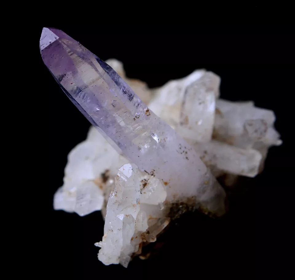 5.45g NATURAL Amethyst Quartz Skeletal Crystal Point Mineral Specimen/Mexico