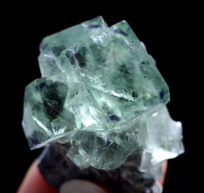 29g Natural Phantom Window Green Fluorite Mineral Specimen /Xianghualing China