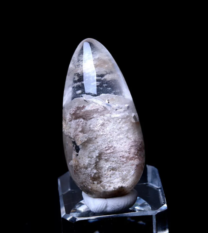 11.33g Natural Rutilated "Stone Inside Stone"Quartz Crystal Pendant Healing