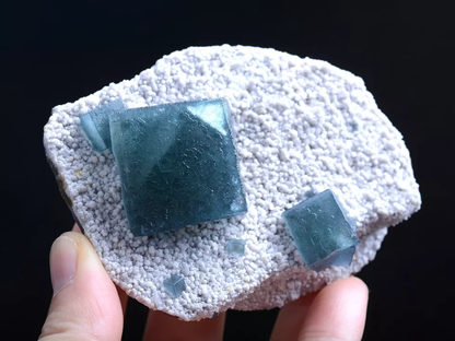 179g Natural Phantom Window Green Cubic Fluorite CLUSTER Mineral Specimen/China