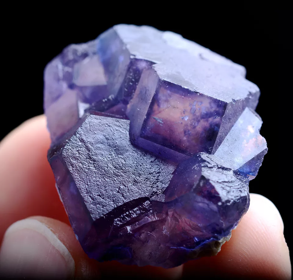 20g Natural Cube Purple FLUORITE Mineral Specimen/Inner Mongolia China