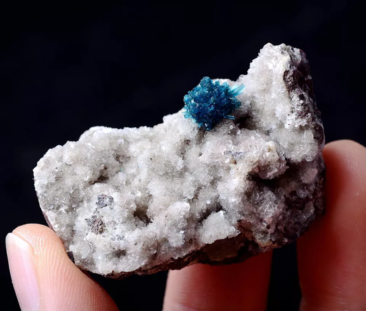 26.47g Natural CAVANSITE & ZEOLITE Crystal Symbiotic Mineral Specimen/India