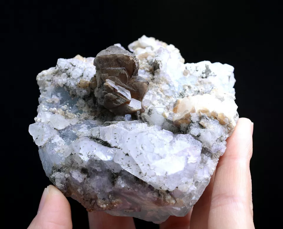 373gNatural Rare Scheelite & Dolomit Fluorit Mineral Specimen/Yaogangxian  China