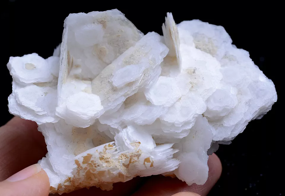 44.0g New Find Natural Rare White Ladder-Like Calcite & Crystal Mineral Specimen