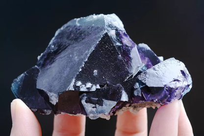 229g Natural Devil's Eye Purple FLUORITE Mineral Specimen/Inner Mongolia  China