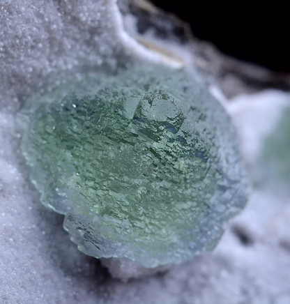 135g Natural Octahedral Independent Granular Green Fluorite Mineral  Specimen