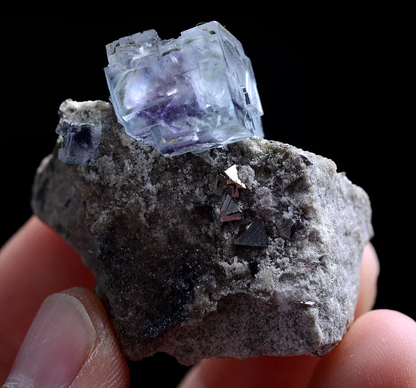 29g Natural Phantom Window Purple FLUORITE Mineral Specimen/ Yaogangxian China