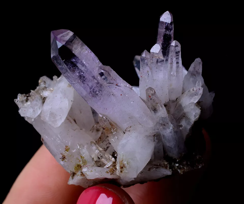 23.26g NATURAL Amethyst Quartz Skeletal Crystal Point Mineral Specimen/Mexico