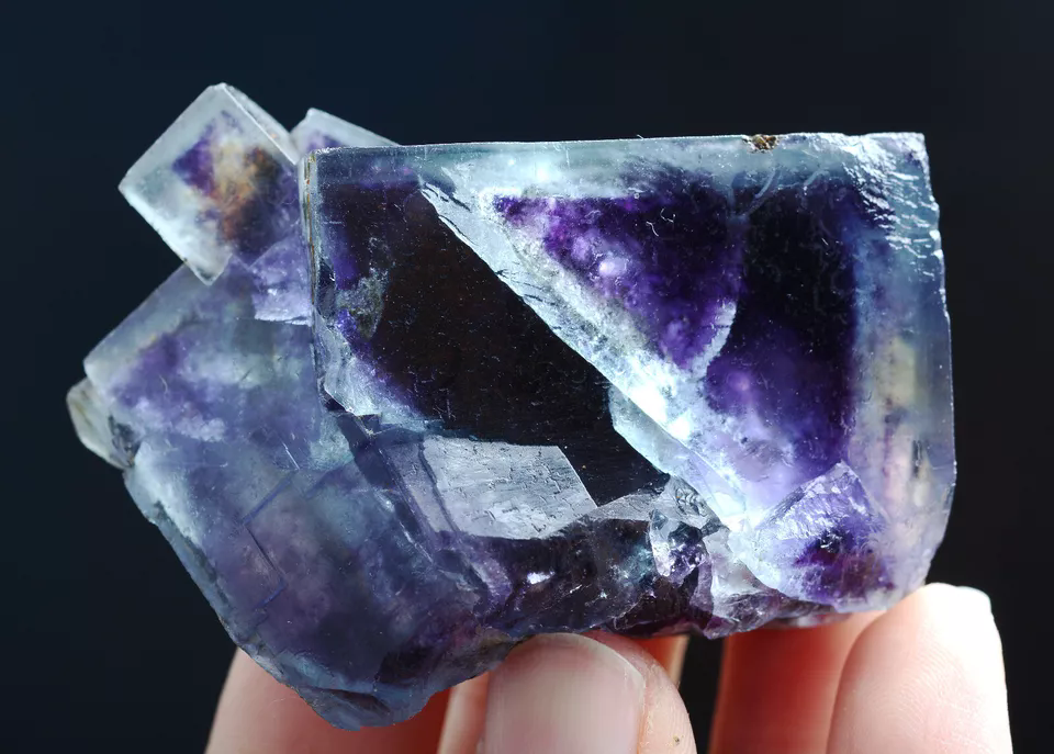 115g Natural Devil's Eye Purple FLUORITE Mineral Specimen/Inner Mongolia  China